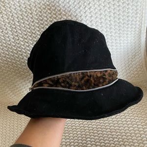 Black winter hat